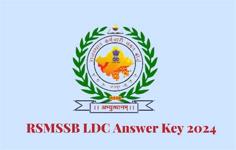 Rsmssb Ldc Answer Key 2024 Out Download Clerk Response Sheet Pdf