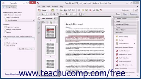 Redacting Content In A PDF Adobe Acrobat XI Training Tutorial Course