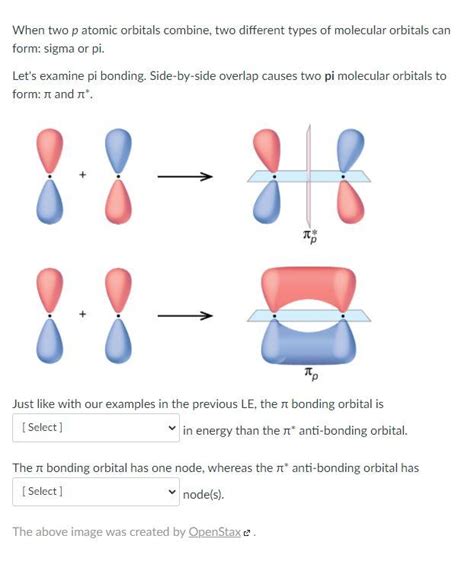 Solved When Two P Atomic Orbitals Combine Two Different Chegg