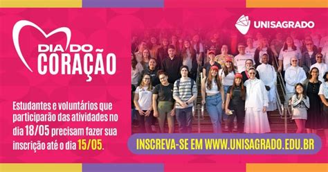 Inscrições abertas para os estudantes do UNISAGRADO