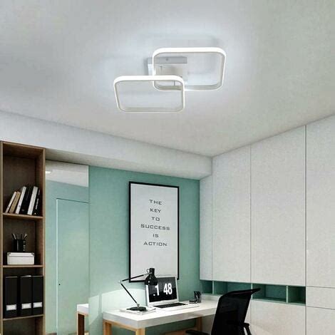 Comely Plafonnier Led W Lm Lampe De Plafond Carr E En Acrylique