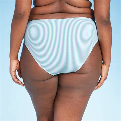 Women s Plus Size Seersucker Hipster Bikini Bottom Xhilarationâ