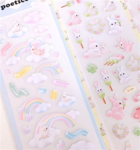 Rainbow Rabbit Seal Sticker