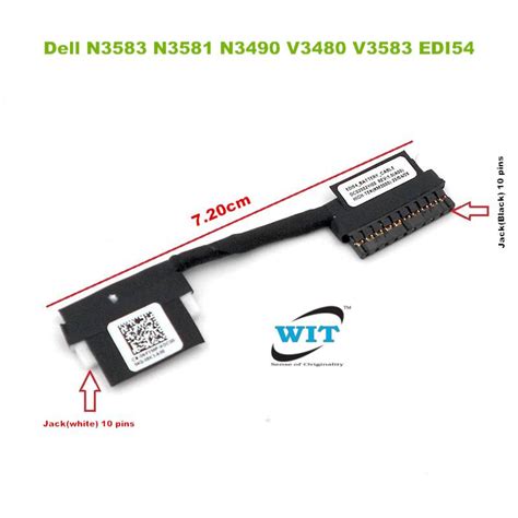 Laptop Battery Connector Cable For Dell Inspiron 3583 Inspiron 3581 ...