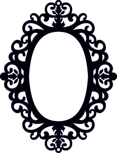 Laser Cut Wood Mirror Floral Frame Free Dxf File For Free Download