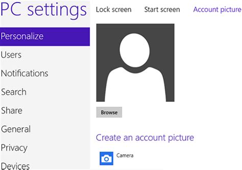 How To Change Windows 8 User Account Picture