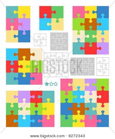 Jigsaw Puzzle Blank Vector Photo Free Trial Bigstock