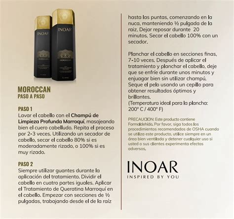 Inoar Brazilian Keratin Moroccan Blowout Treatment Kit Liter Exp 0623