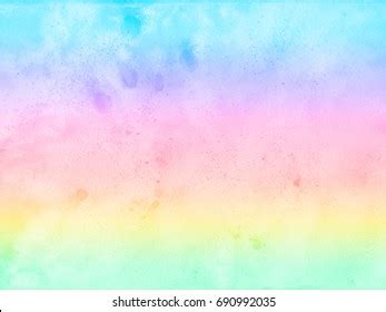 Pastel Rainbow Watercolour Images Stock Photos Vectors