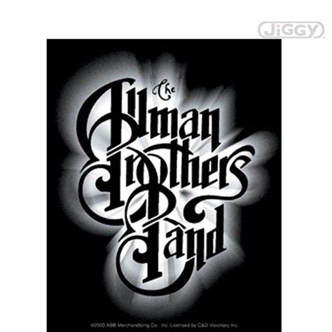 Allman Brothers Band Glow Logo Sticker Allman Brothers Band Allman