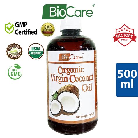 Biocare Organic Virgin Coconut Oil 500 Ml Shopee Malaysia