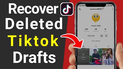 How To Recover Deleted Draft Videos In Tiktok Recover Tiktok