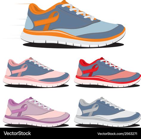 Running shoes Royalty Free Vector Image - VectorStock