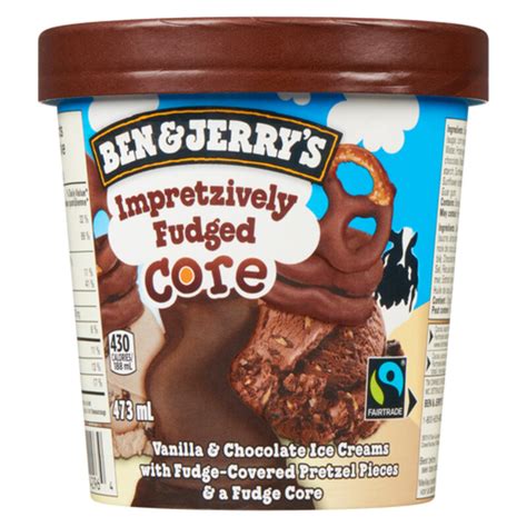 Ben And Jerrys Ice Cream Impretzively Fudged Core 473 Ml Voilà Online