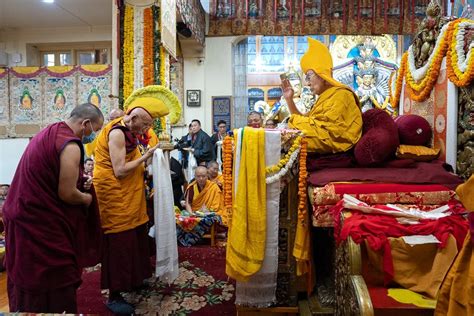 His Holiness The Dalai Lama Attends Long Life Offering Ceremony In