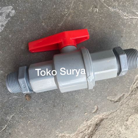 Jual Ball Valve 1 Kdj Stop Kran 1 KDJ Ball Valve Drat Luar 1 PVC