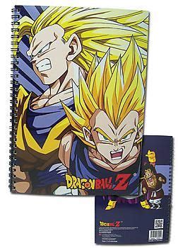 Dragon Ball Z Spiral Notebook Super Saiyan Goku Vegeta Dragon