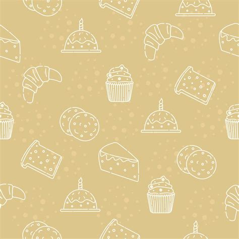 Baked Goods Seamless Pattern Vector Art At Vecteezy