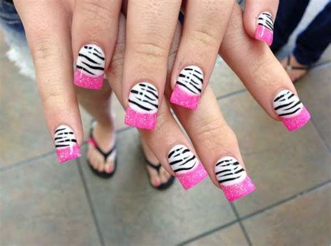 Zebra Pink Nail Designs Easyday