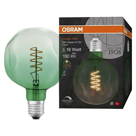 Osram Led Lampe Vintage Edition Globe Form E E Dimmbar