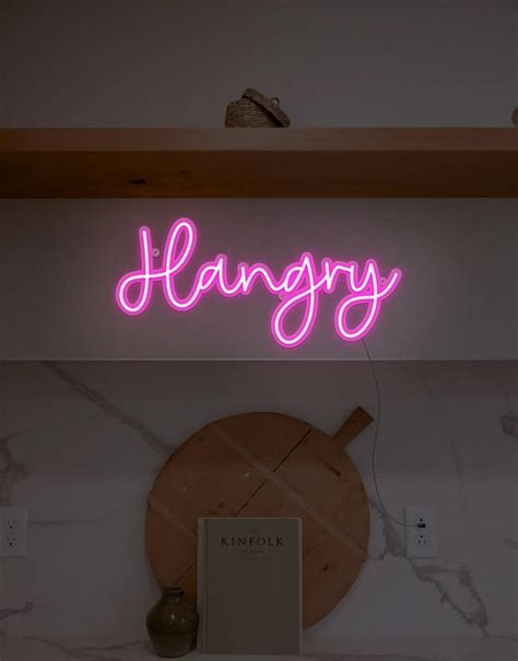 Hangry Neon Sign Echo Neon Led Neon Sign Brand Neon Signs Led