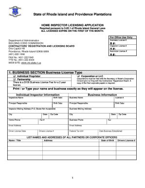 Fillable Online Crb Ri State Of Rhode Island And Providence Plantations