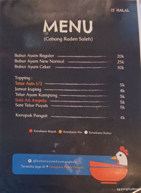 Selalu Diperbarui Menu Bubur Ayam Dua Mangkuk Cikini