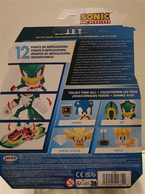 Mavin Sonic The Hedgehog Jet The Hawk Inch Action Figure Jakks