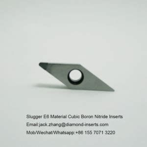 Slugger E Material Cubic Boron Nitride Inserts Diamond Tipped