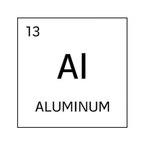 Black And White Periodic Table Element Cells