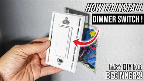 How To Install A Dimmer Switch Easy Diy For Beginners Youtube