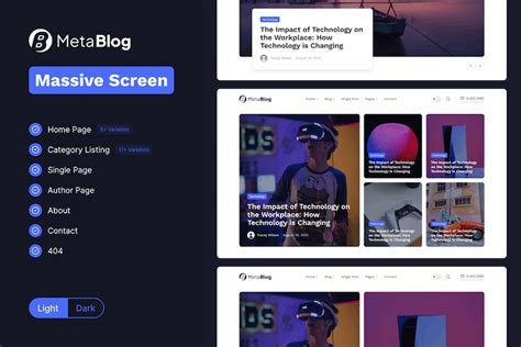 Multipurpose Blog Figma Template | Clean & Modern Design