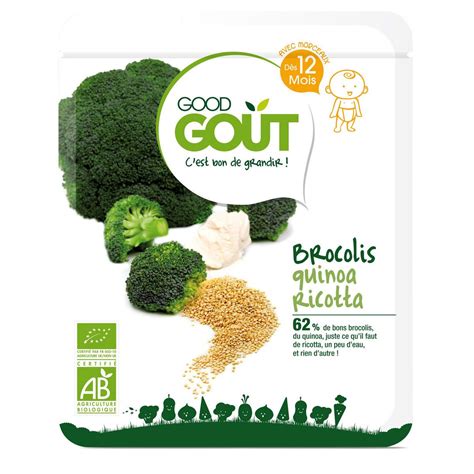 Good Gout Brocolis Quinoa Ricotta Bio D S Mois G Pas Cher Prix Auchan