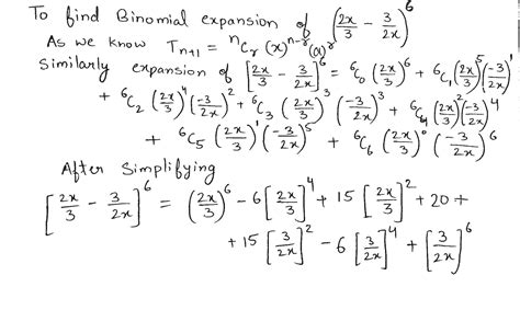 Using Binomial Theorem Expand The Following 2x3 32x 6