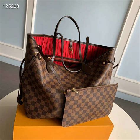 Louis Vuitton Lv Women Neverfull Gm Tote Damier Ebene Canvas Lulux