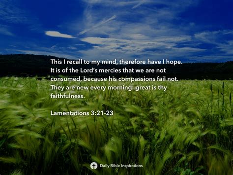 Lamentations 3 21 23 Daily Bible Inspirations