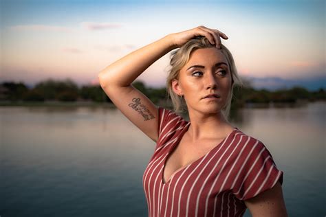 My Wife By The Lake Sony A7 Iv 35 Mm 14 Gm Lens Godox Ad200 Pro Iso 100 F25 1250 R