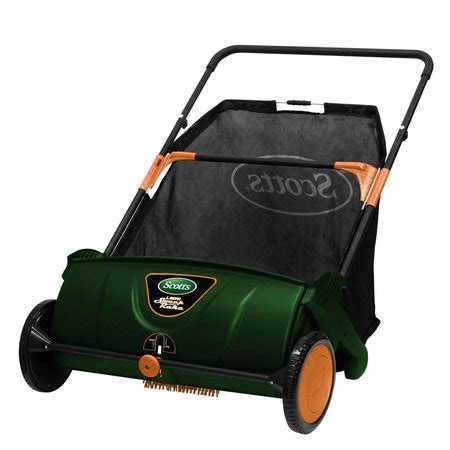 Scotts Inch Push Lawn Sweeper With Bushel Rear Collection Bag