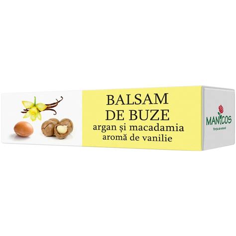 Balsam De Buze Cu Ulei De Argan Macadamia Si Aroma De Vani Bebe Tei