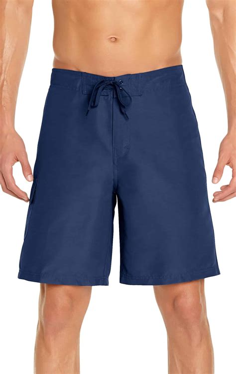 Mens Cargo Board Short Navy Blue Wet Effect Inc