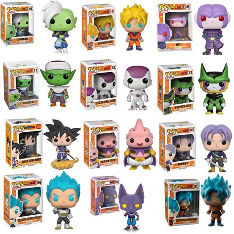 Funko Pop Animação Dragon Ball Super Saiyan Goku Vegeta Trunks Piccolo Majin Buu Dragonball Z