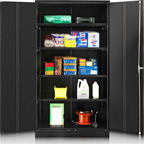 Buy Intergreat Black Metal Storage Cabinet Locking Steel Storage