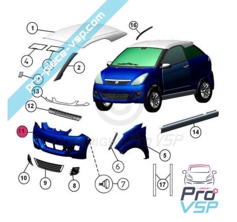 Pare Choc Avant Voiture Sans Permis Aixam City Crossline Impulsion