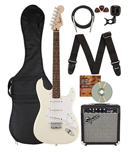 Fender Squier Bullet Stratocaster Ht Sunburst Bundle With Frontman 10g Amplifier Gig Bag