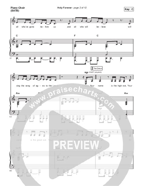 Holy Forever Live From Good Friday Sheet Music Pdf Chris Tomlin