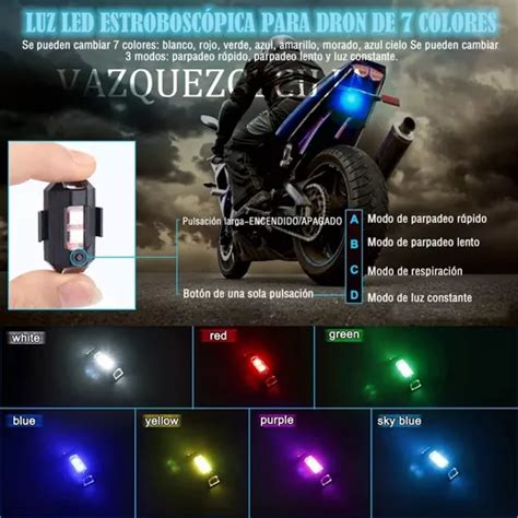 Unidades De Mini Flash Led Para Luces De Drones De Motocic Cuotas