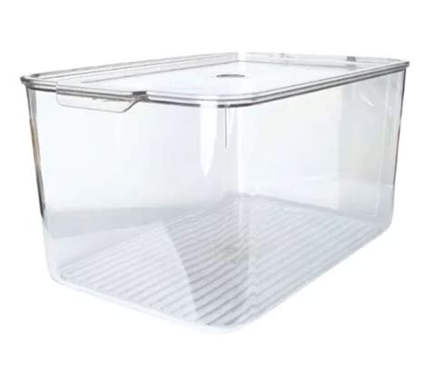 Caja Organizadora Acrilico C Tapa Heladera Lt X X Cm Cuotas