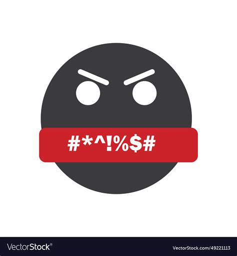 Angry emoji icon symbol Royalty Free Vector Image