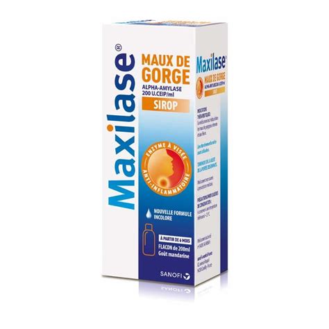 Maxilase Maux De Gorge Sirop Ml Univers Pharmacie