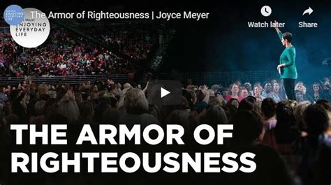 Message Joyce Meyer The Armor Of Righteousness” Naijapage